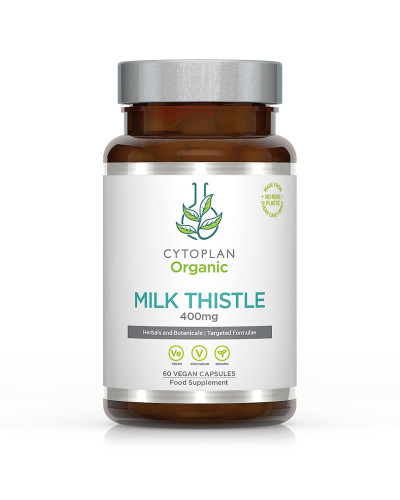 Milk Thistle Organic 400mg (Cytoplan), 60 vegan capsules