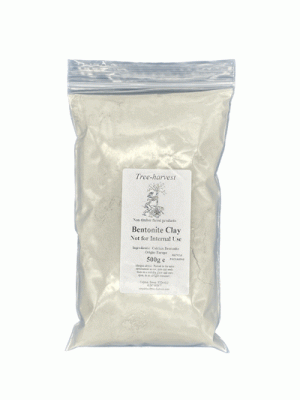 Clay Powder, Bentonite, 500g bag