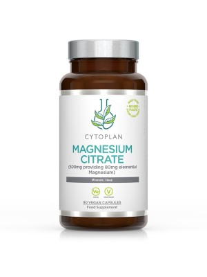 Magnesium Citrate 500mg  (Cytoplan) 90 tablets