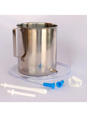Enema Bucket Kit (Soulgenie) 2.25 litre stainless-steel