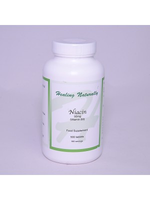 Niacin (Vitamin B3) 50mg, 500 tablets