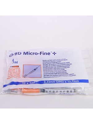 Syringe with Needle 1ml 29g , pack of 100