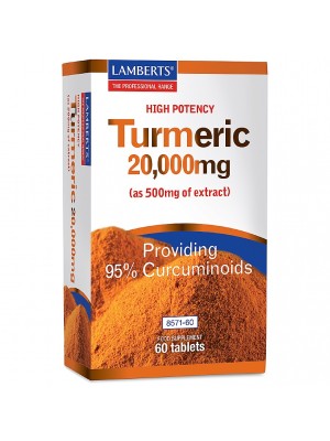 Turmeric 20,000mg (500mg of extract) (Lamberts) 120 Tablets