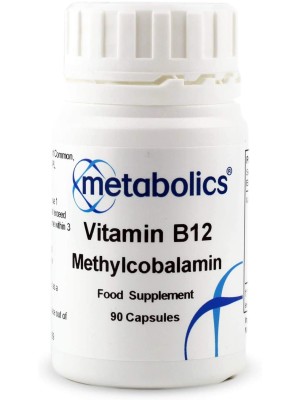 B12 Vitamin (Methylcobalamin) 1000mcg (Metabolics), 90 Capsules