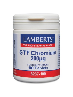 Chromium GTF, 200μg (Lamberts), 100 capsules