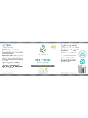 Selenium 100µg (Cytoplan) 60 tablets