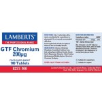 Lamberts GTF Chromium 200μg 100 Capsules Lamberts GTF Chromium 200μg 100 Capsules